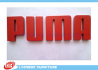OEM Puma CNC Ahşap Oyma Logosu / Ahşap Ekran Standı için Kırmızı MDF Marka Etiketi