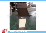 Kahverengi özelleştirmek MDF Metal Ahşap Ekran Standları / Masa, halı standı